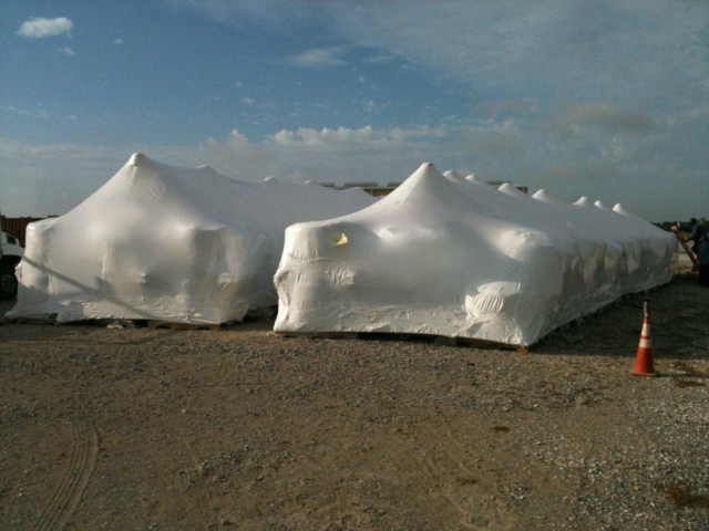 tents setup